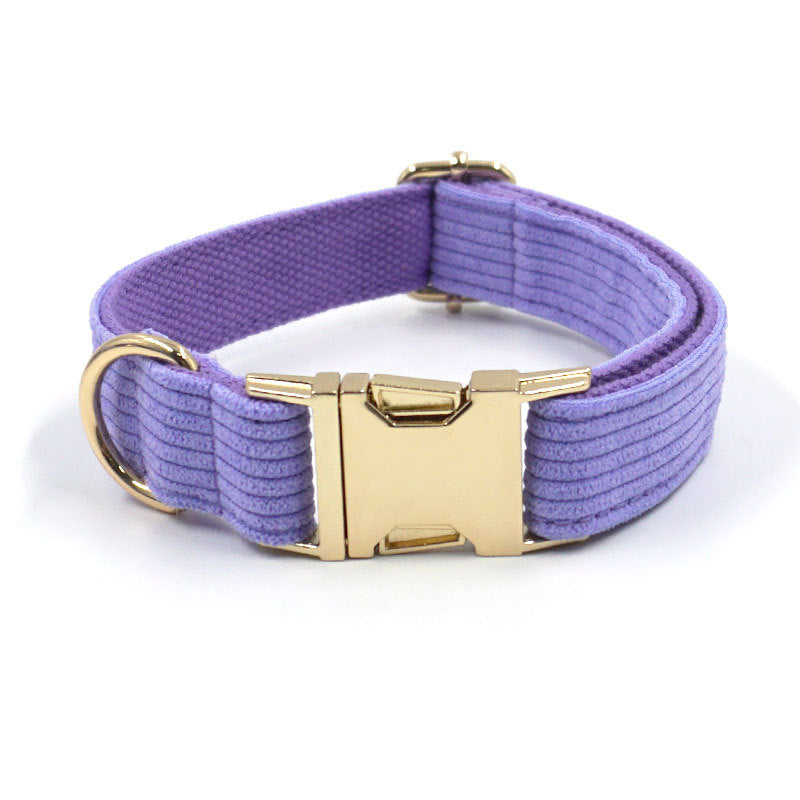Elevate Your Pup's Style with the Simple Taro Purple Velvet Dog Collar