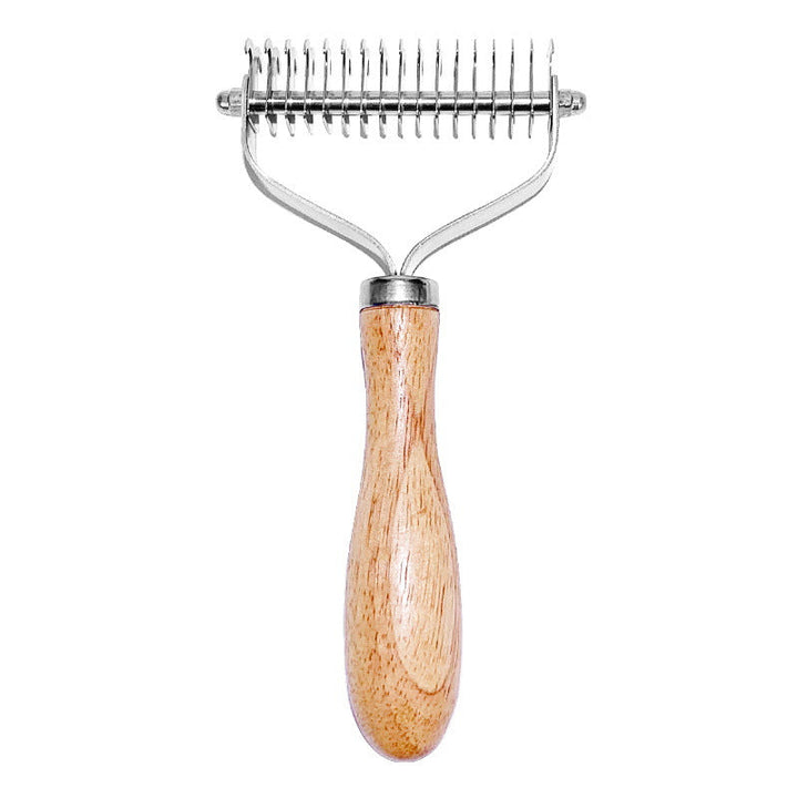 Why the Pet Cats And Dogs Wooden Non-embroidered Double-sided Knotted Comb is a Must-Have for Pet Owners