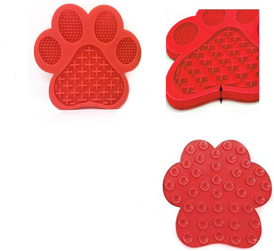 Dog Licking Mat For Anxiety Peanut Butter Slow Feeder Dog Bowls Dog Licking Pad With Strong Suction To Wall For Pet Bathing Grooming,and Dog Training