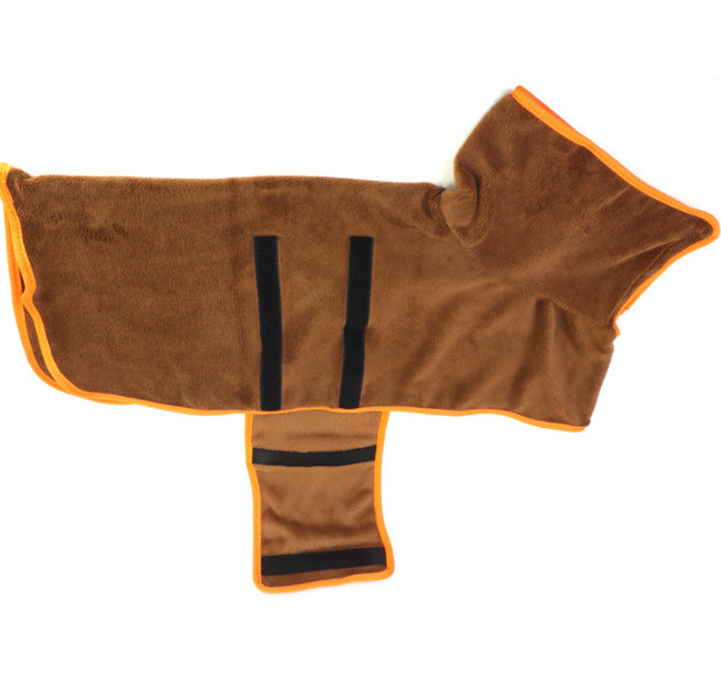 Pet microfiber bathrobe