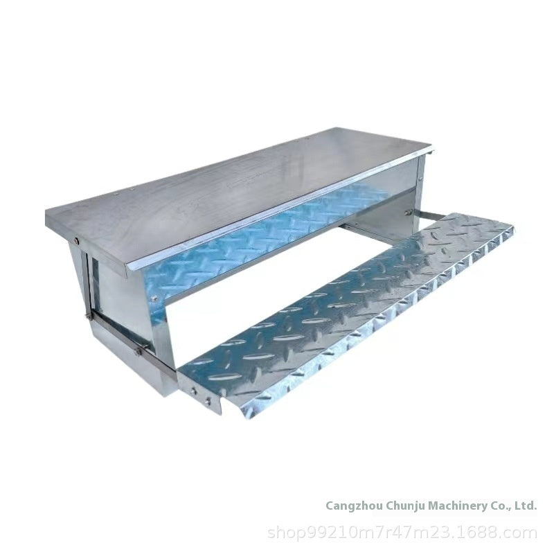 Pedal Chicken Feeding Trough Stainless Steel Chicken Artifact Automatic Feeding Universal Slot