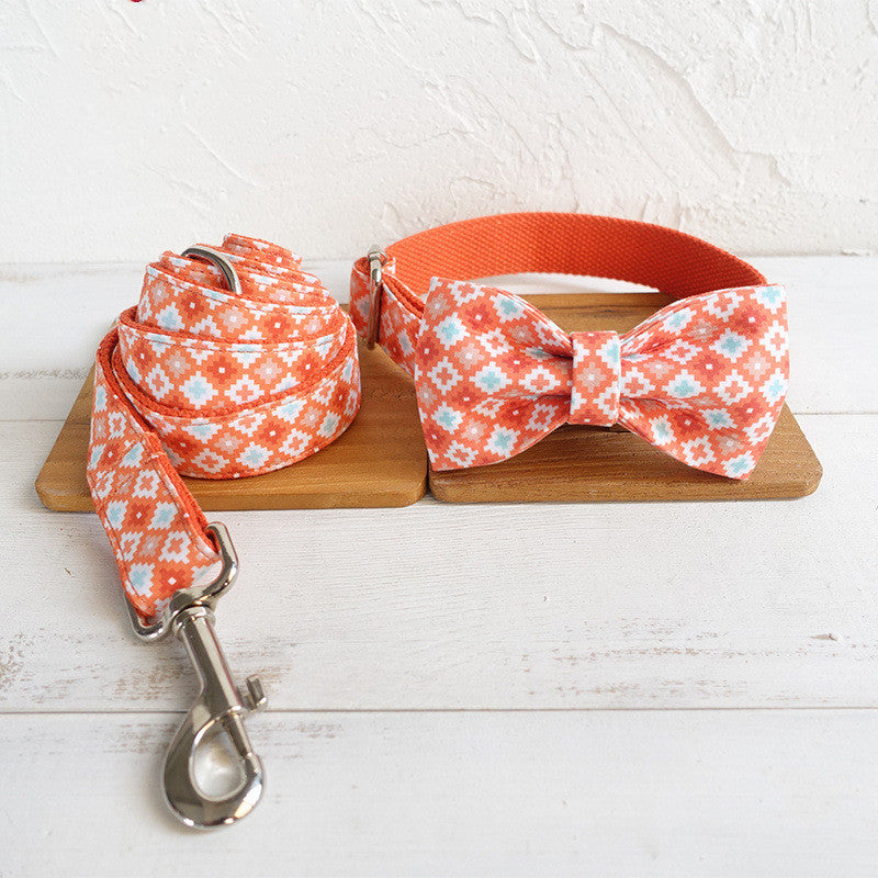 Dreamsicle leash and collar set