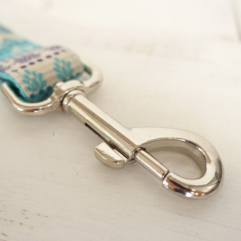 Blue Printed Ethnic Dog Running Traction Suit