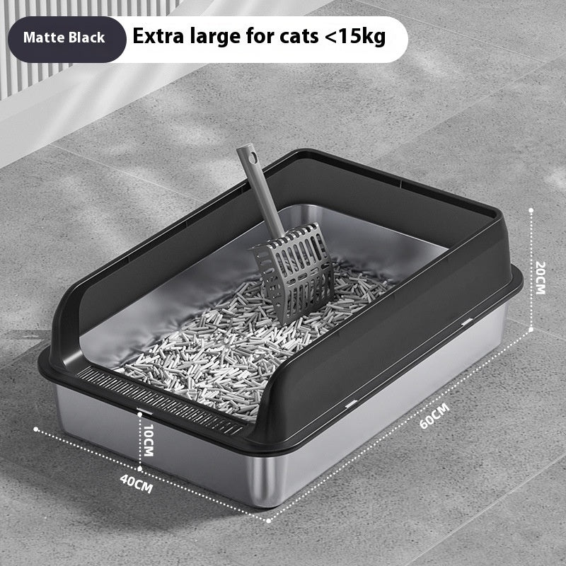 Stainless Steel Litter Box Cat Toilet