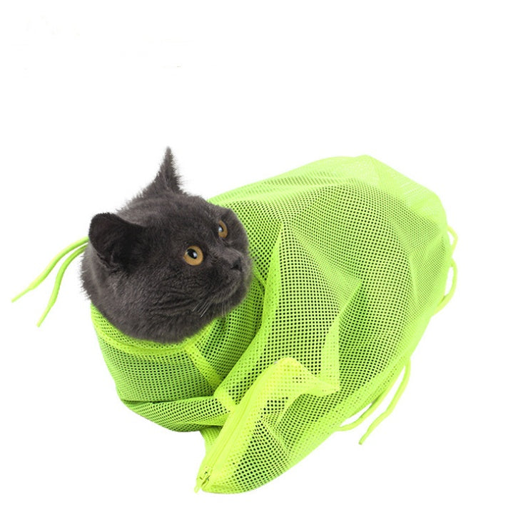 Polyester Cat Washing Shower Mesh Bags