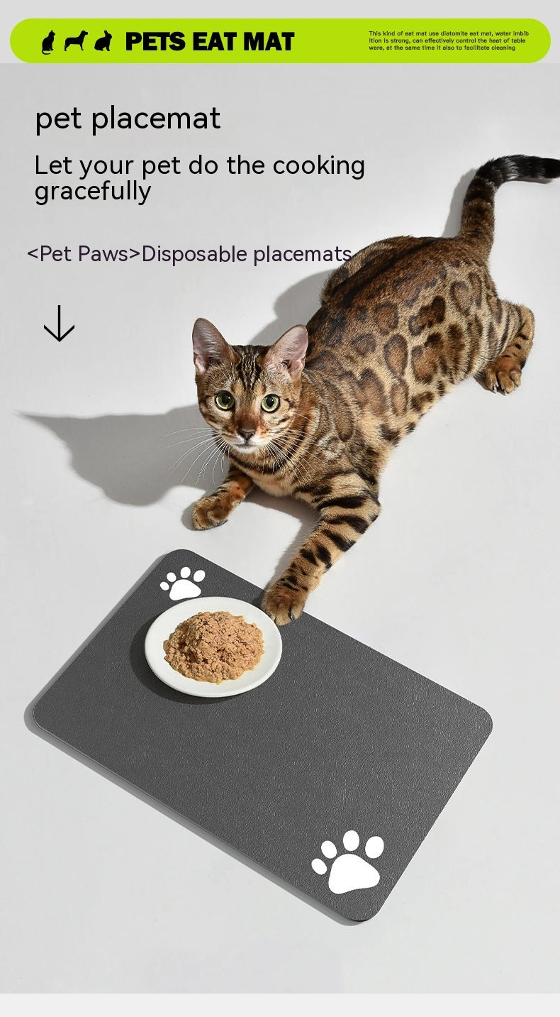 Pet Feeding Mat Dogs And Cats Placemat Washable And Reusable Dog Training Absorbent Urine Pad Quick-drying