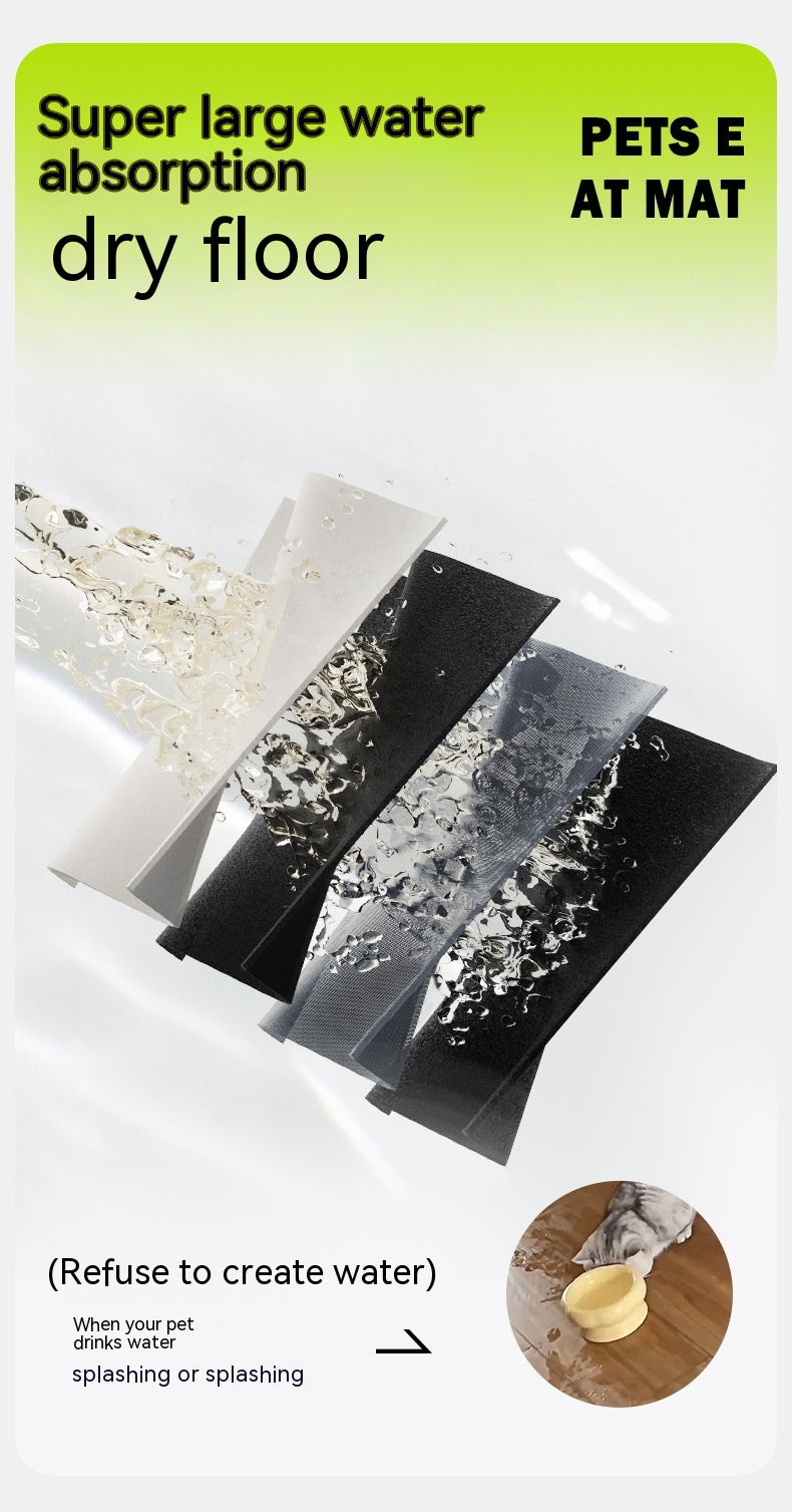 Pet Feeding Mat Dogs And Cats Placemat Washable And Reusable Dog Training Absorbent Urine Pad Quick-drying