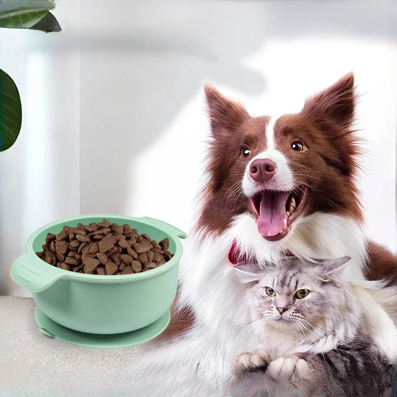 Premium Silicone Pet Bowl with Suction
