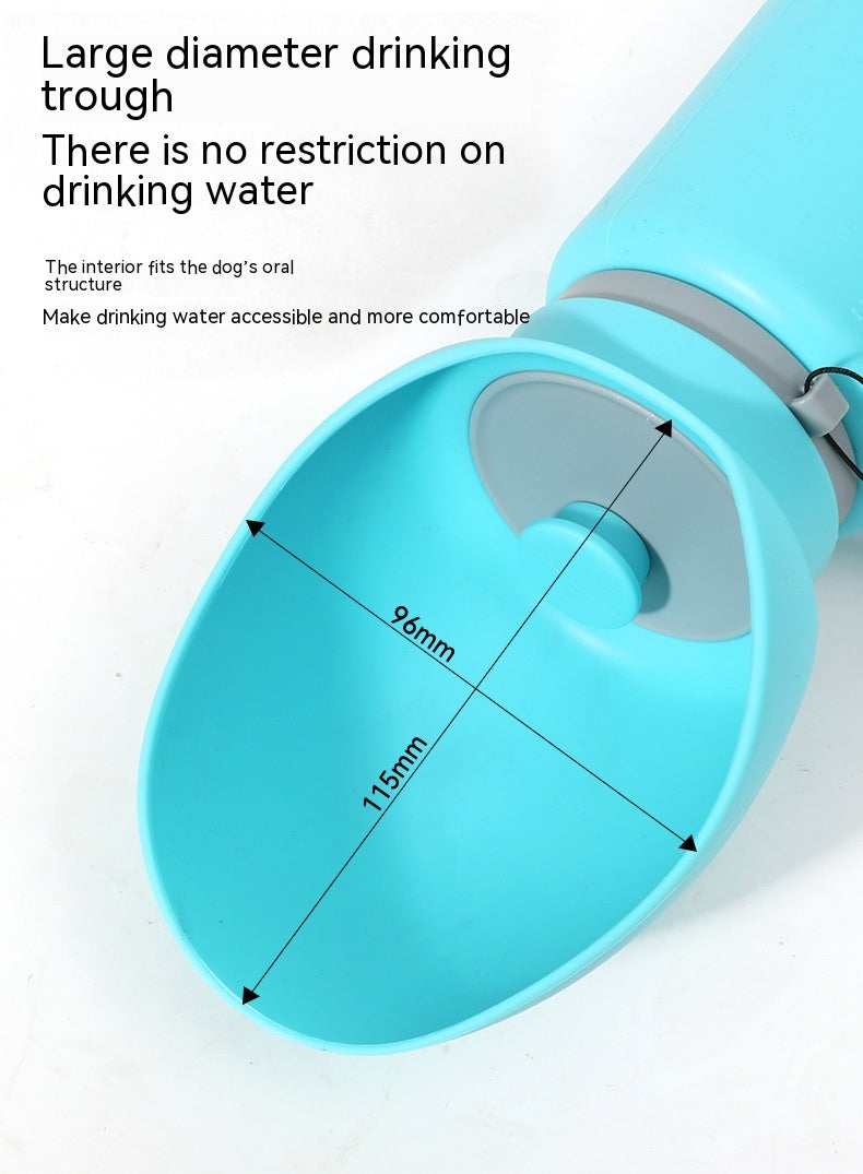 Portable waterbottle with bowl