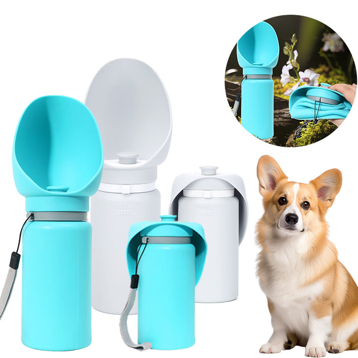 Portable waterbottle with bowl