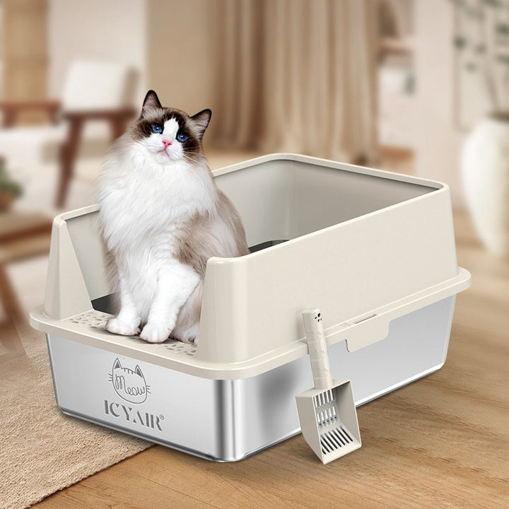 Stainless Steel Litter Box Oversized