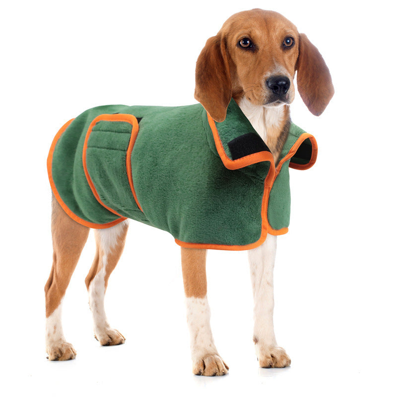 Pet microfiber bathrobe