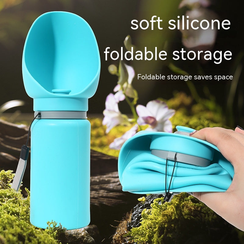 Portable waterbottle with bowl
