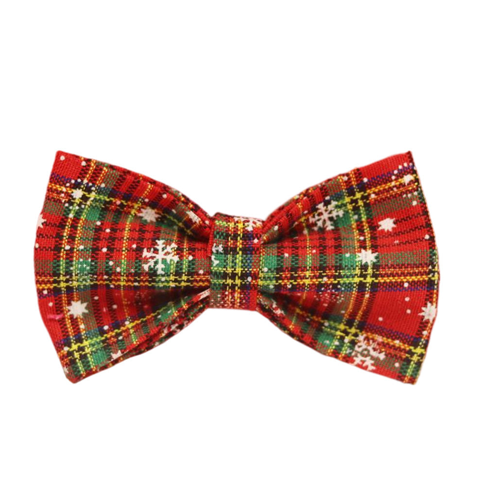 Red Background Snowflake Christmas Pet Collar