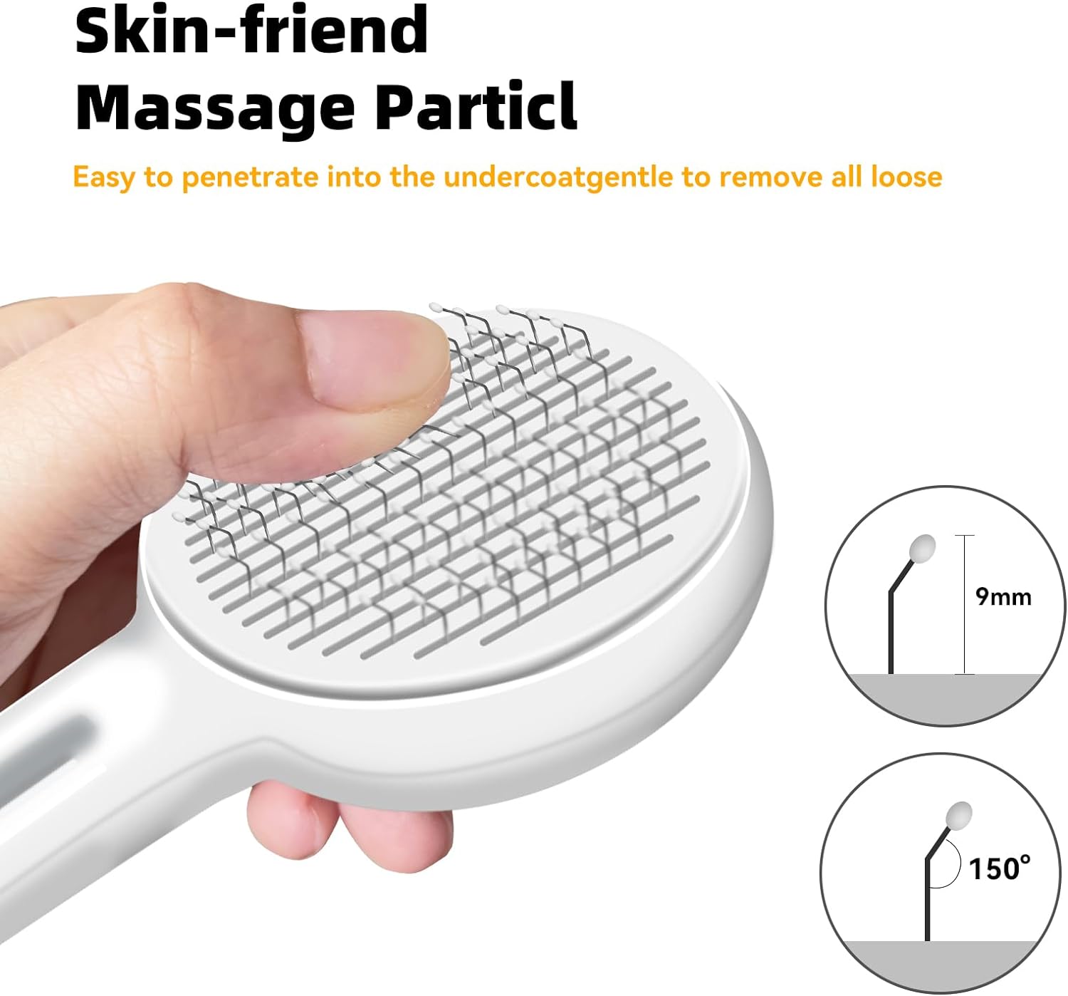 Self Cleaning Brush Removes Loose Fur