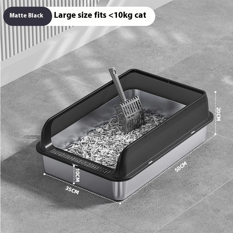 Stainless Steel Litter Box Cat Toilet