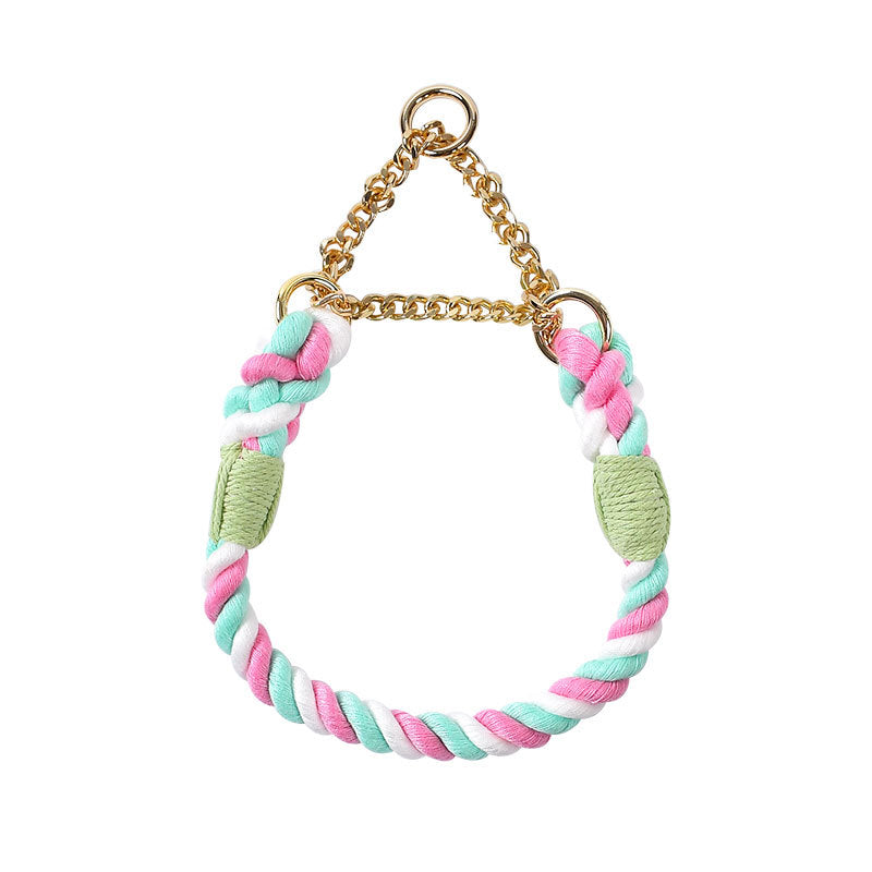 Braided Rope Dog Pet Explosion-proof Collar