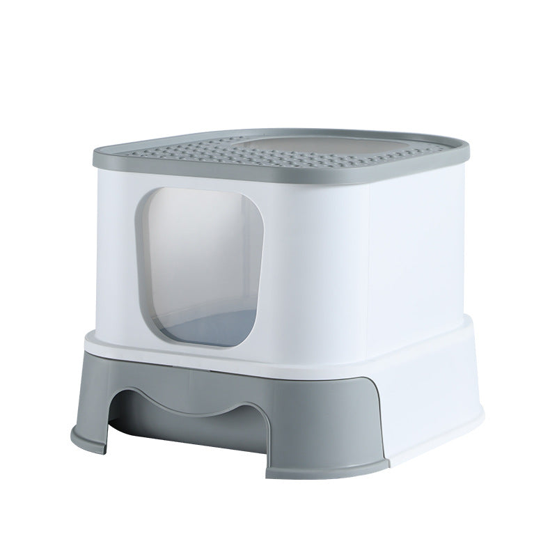 Litter Basin Cat Toilet Closed Drawing Type