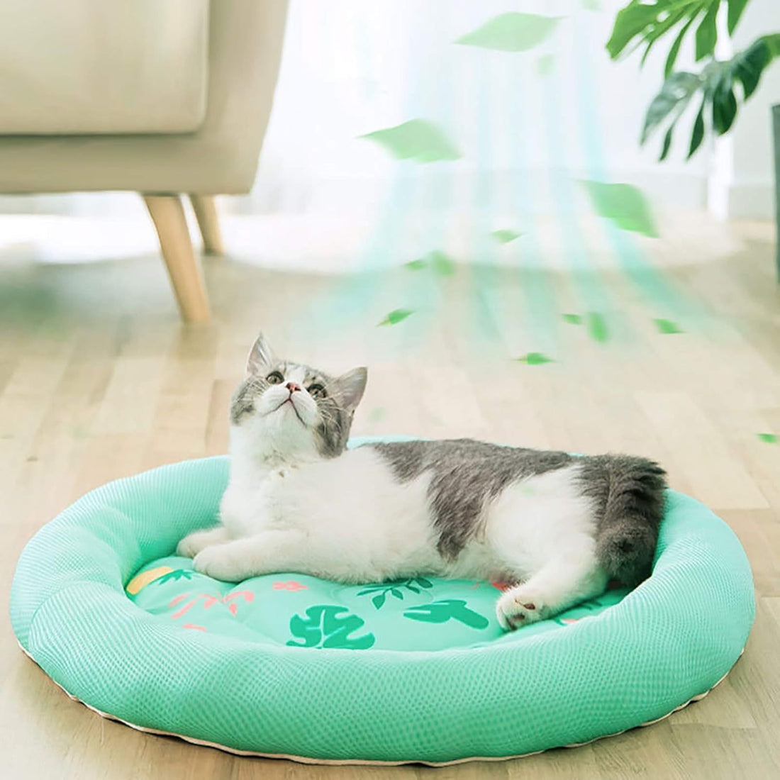 Cooling Round Breathable Pet Bed