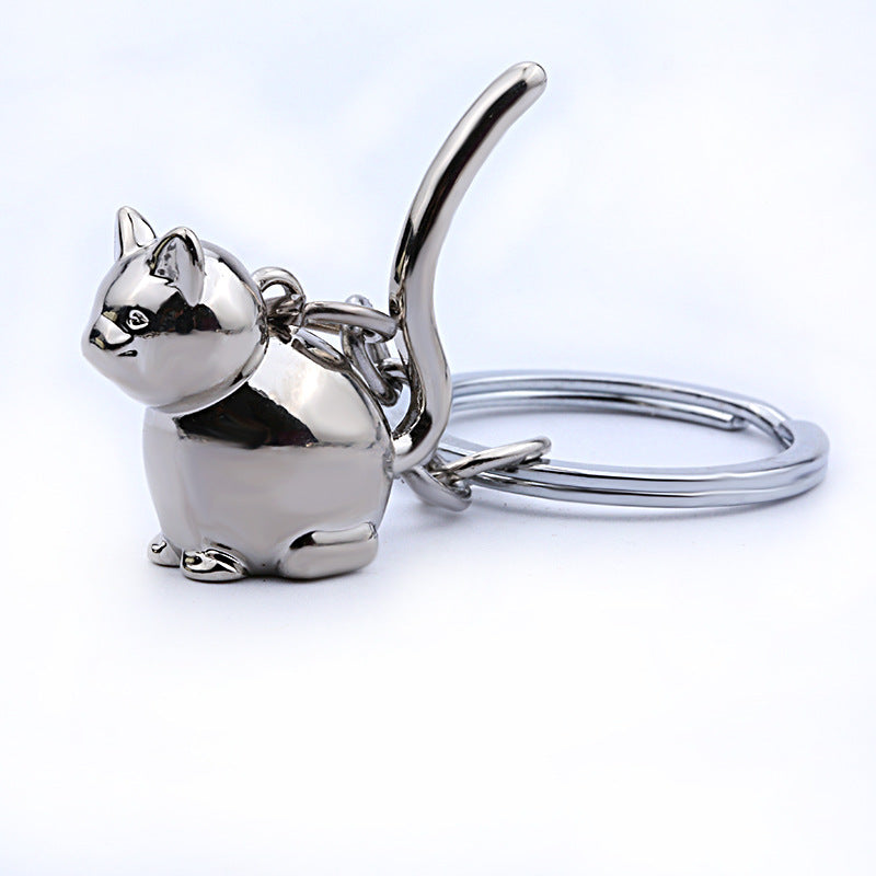 Cute persian cat pet cat keychain