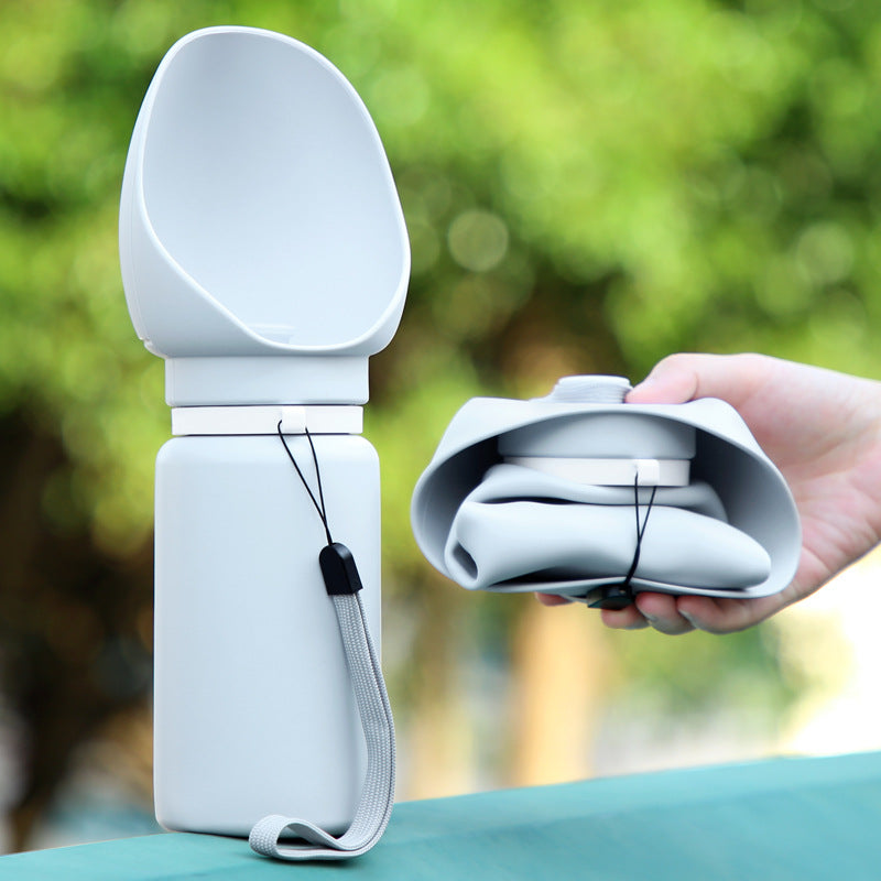 Portable waterbottle with bowl