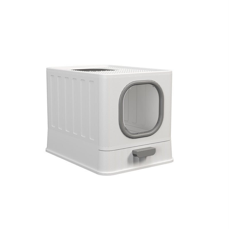 Fully Enclosed Litter Box Large Plastic Folding
