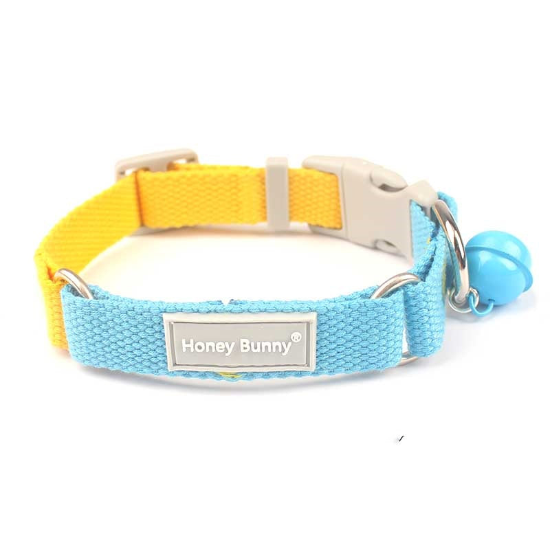 Color Matching Collar Release Buckle Dog Leash Hand Holding Rope Free Bell