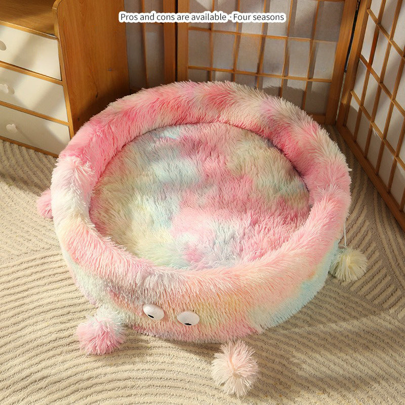 Winter Warm Cute Eye Small Monster Bed
