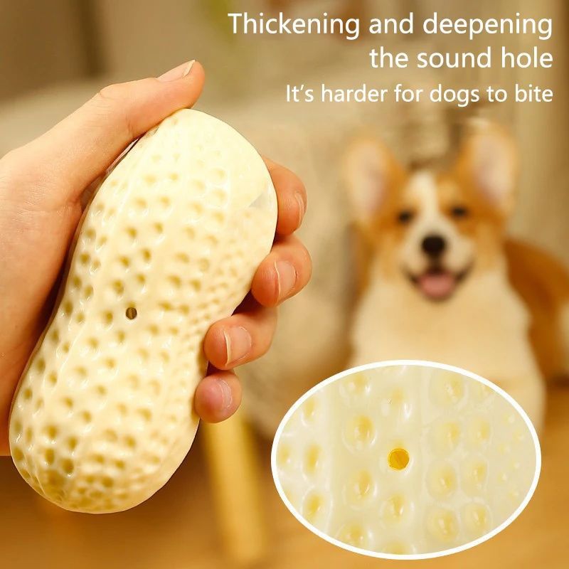 Durable Peanut Chew Toy (Milk Flavored)