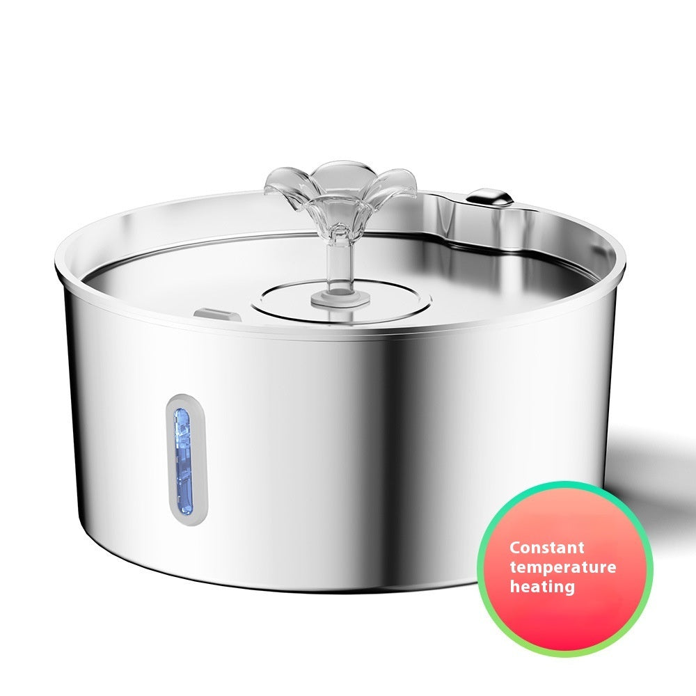 7L Stainless Steel Pet Water Dispenser Automatic Heating