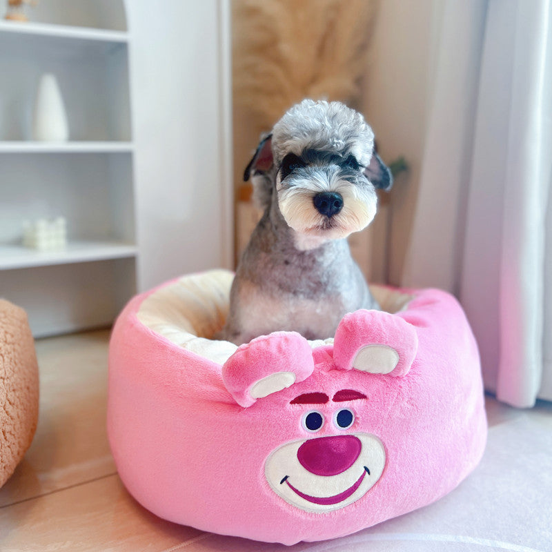 Four Seasons Universal Winter Plush Round Bed