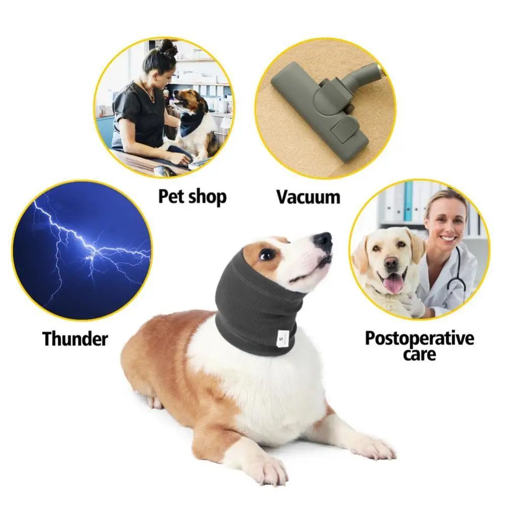 Pet Bath Comfortable Adjustable Anxiety Relief Earmuff For Dogs Noise Cancel Pet Grooming Top-rated Warm Headband Sleek Design