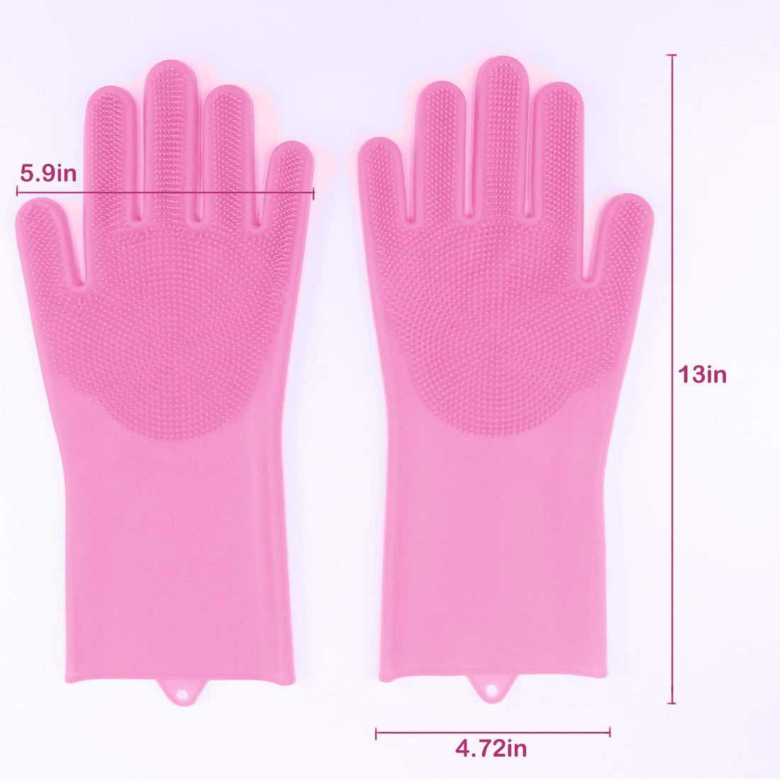 Durable Pet Grooming Gloves For Cats And Dogs, Enhanced Five Finger Design For Massaging And Bathing