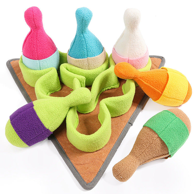 Engaging Plush Bowling Set Toy