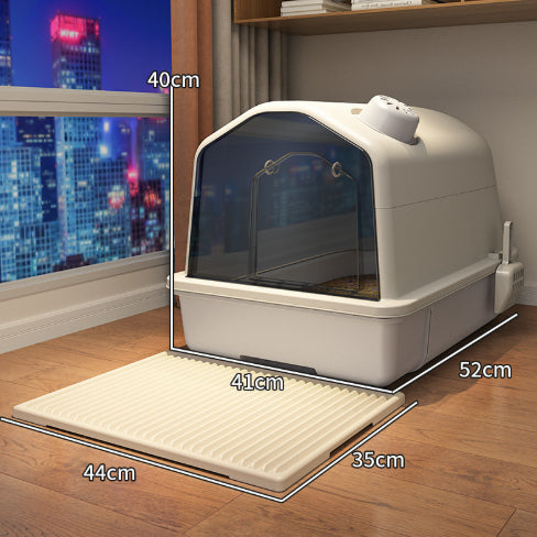 Fully Enclosed Odor Proof Litter Box For Cats