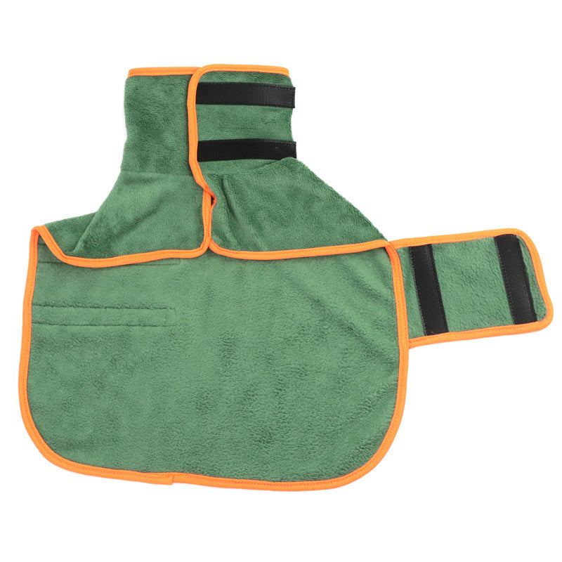 Pet microfiber bathrobe