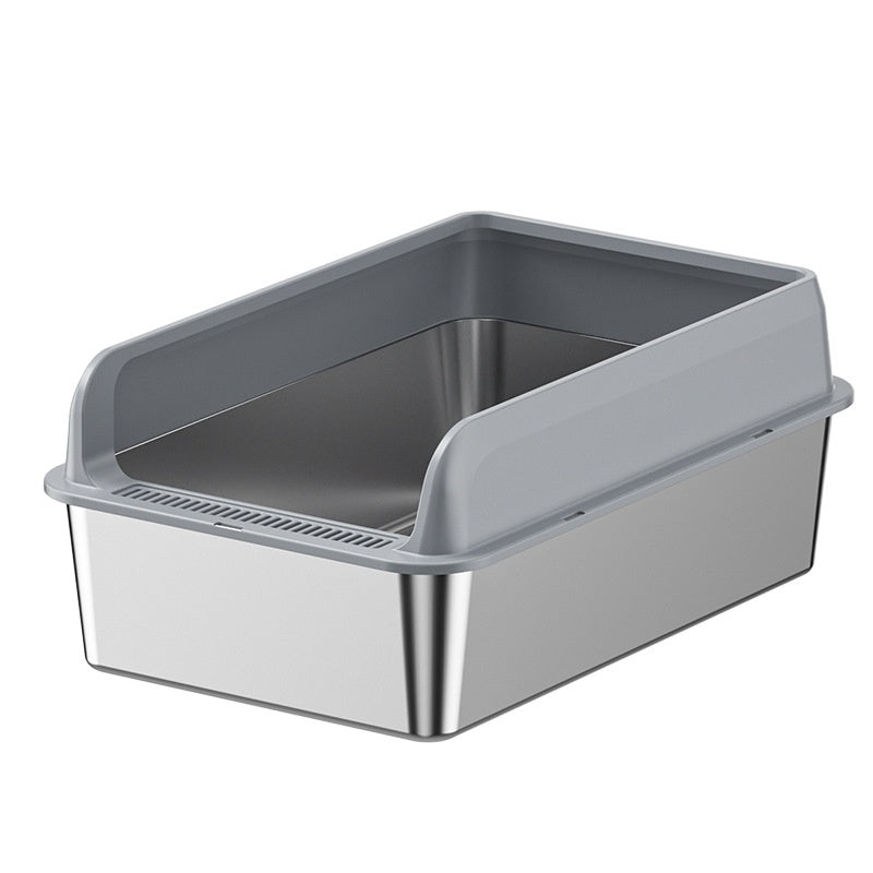 Stainless Steel Litter Box Cat Toilet