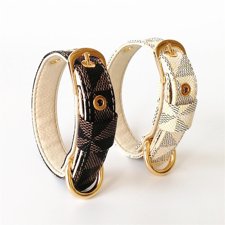 Leather Rainbow Collar