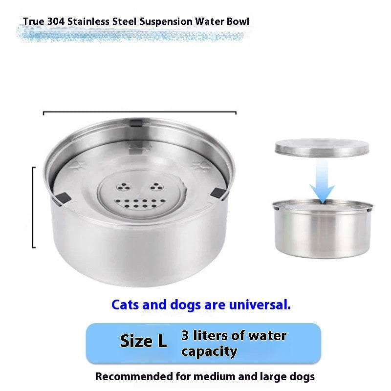 Large Stainless Steel Suspension water bowl