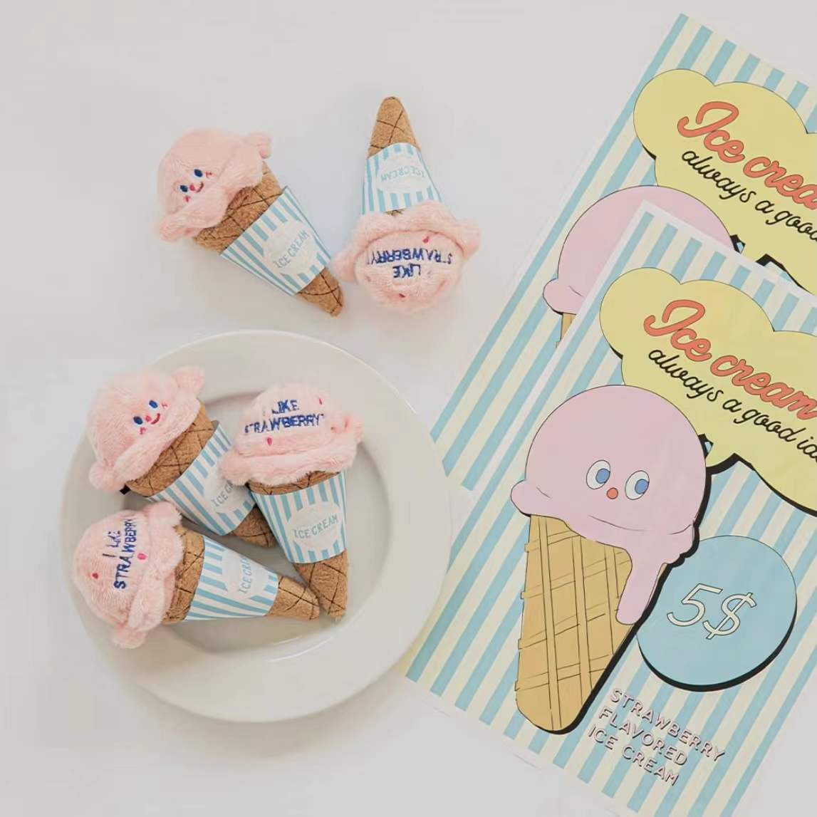 Ice Cream Plushy Toy