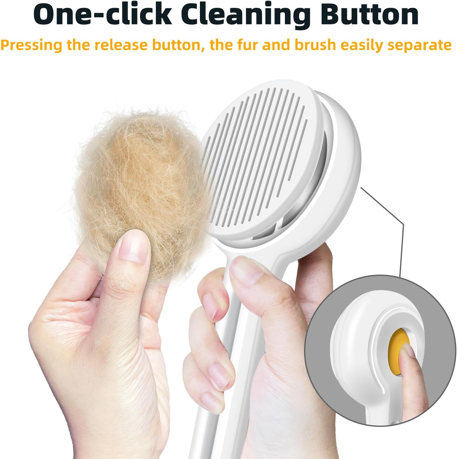Self Cleaning Brush Removes Loose Fur