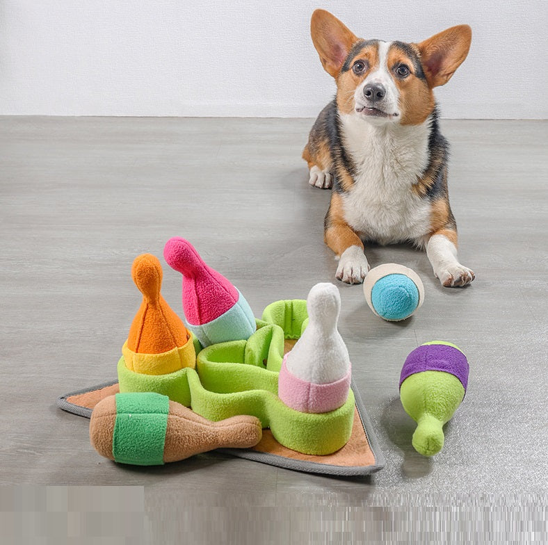 Engaging Plush Bowling Set Toy