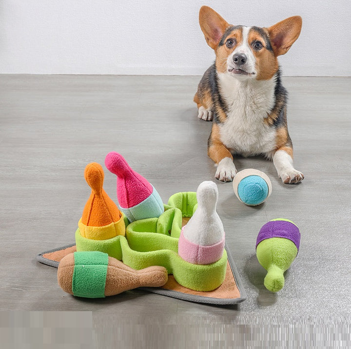 Engaging Plush Bowling Set Toy