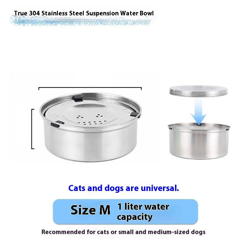 Large Stainless Steel Suspension water bowl