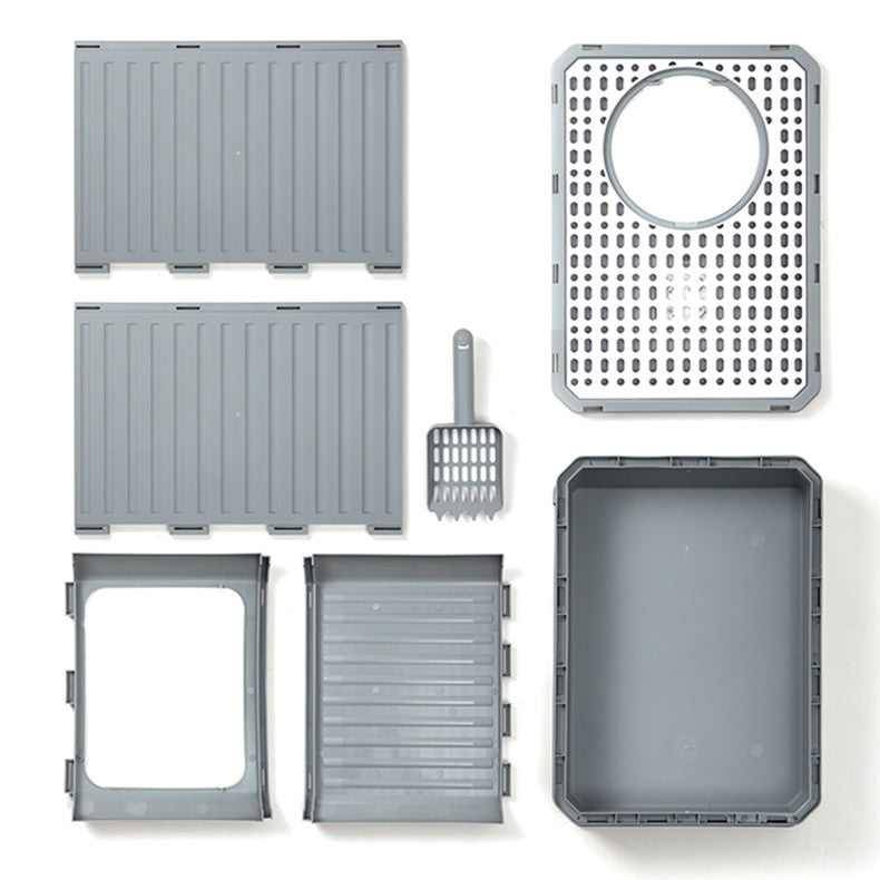 Door Drawer Foldable Cat Litter Basin