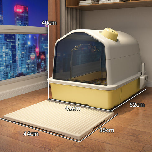 Fully Enclosed Odor Proof Litter Box For Cats