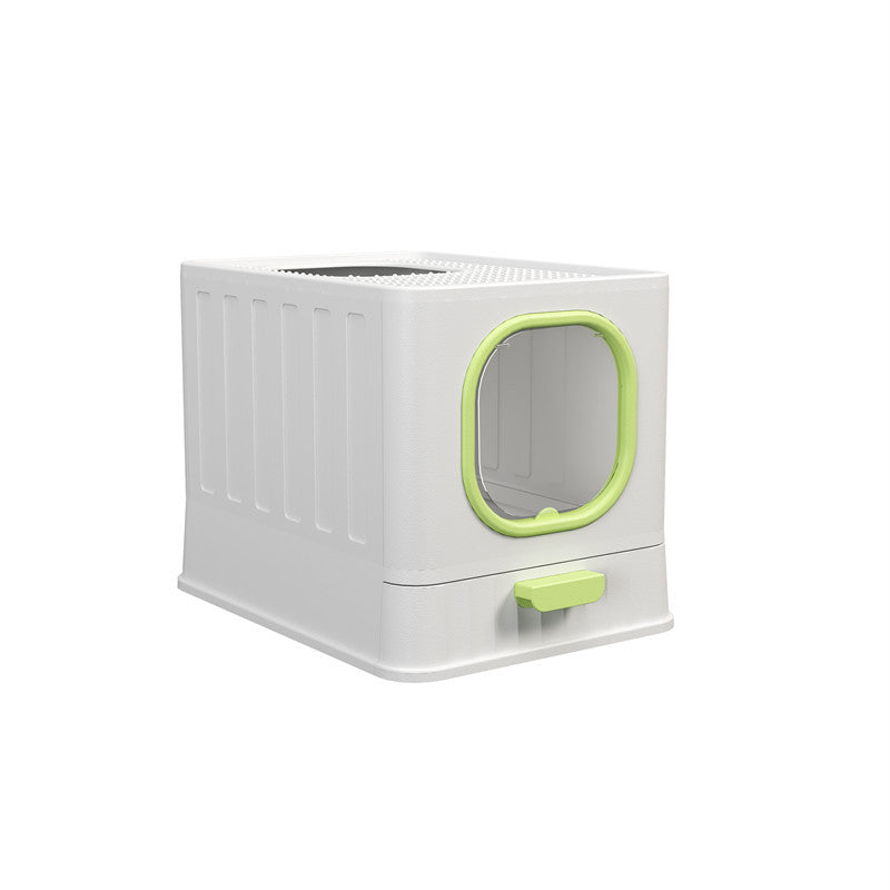 Fully Enclosed Litter Box Large Plastic Folding
