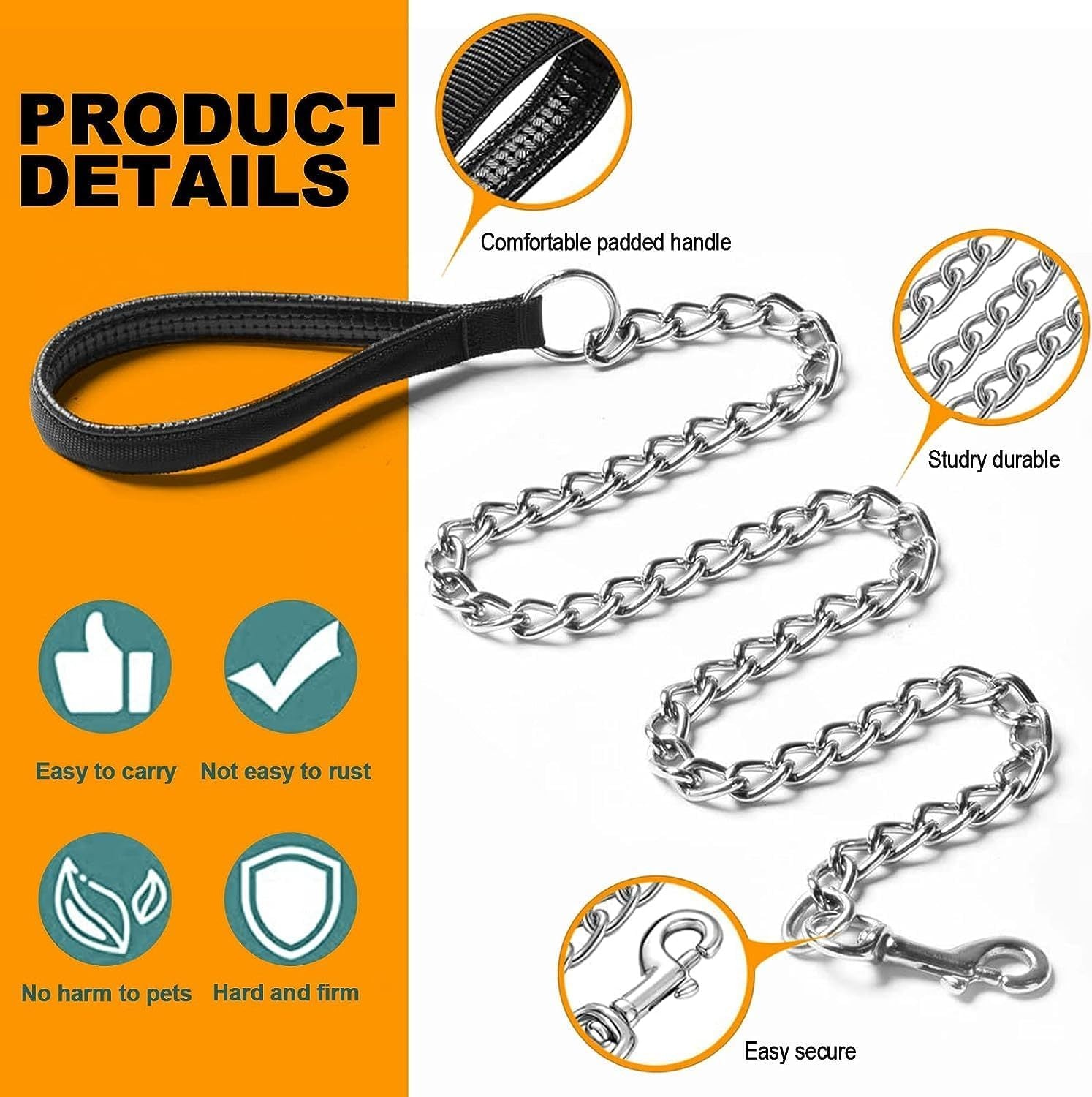 Heavy Duty Metal Dog Leash
