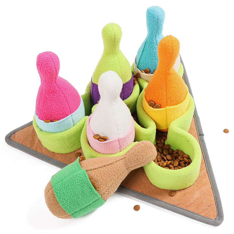 Engaging Plush Bowling Set Toy
