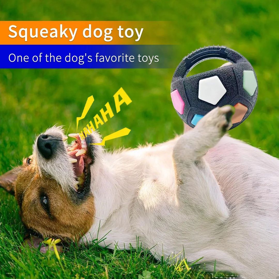New Football Shaped Squeaky Pet Dog Toys
